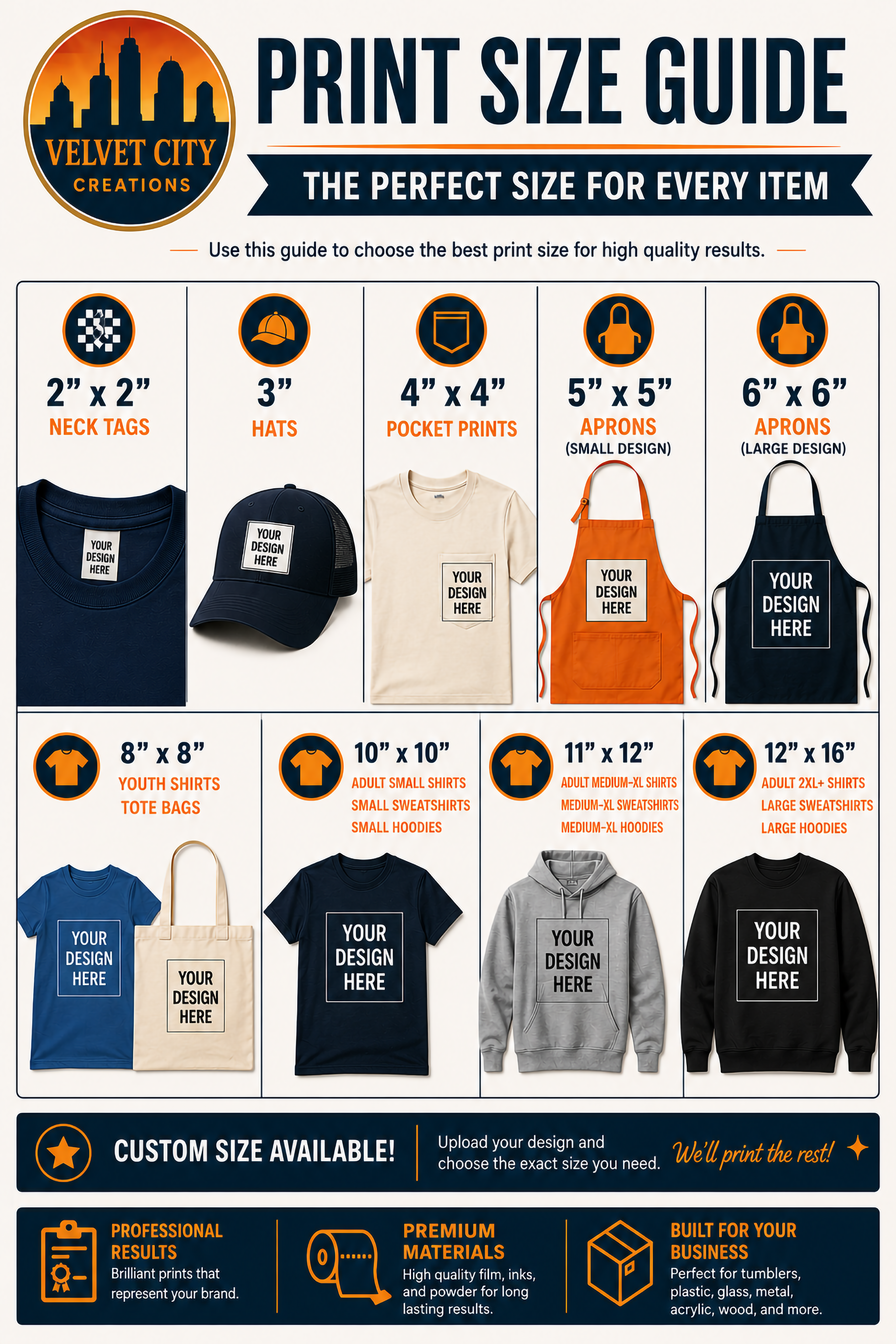 DTF Prints By Size