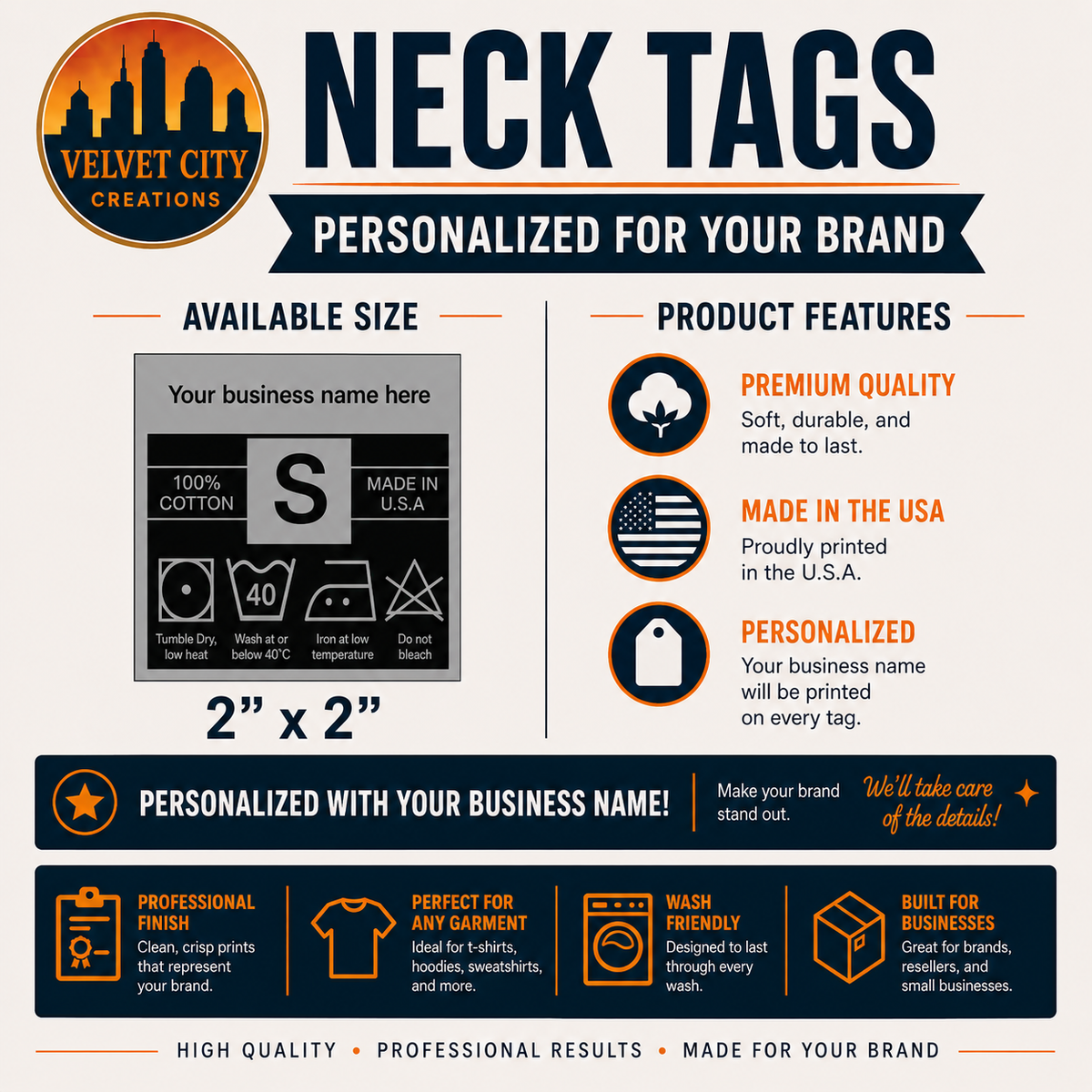 DTF Neck Tags